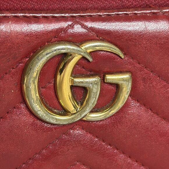 💯Authentic Gucci Marmont Zipped Long Wallet🍀 - Picture 14 of 16